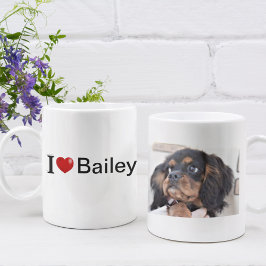 I Kärlek My Hund-foto Kaffemugg