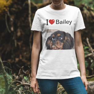 I Kärlek My Hund-foto T Shirt
