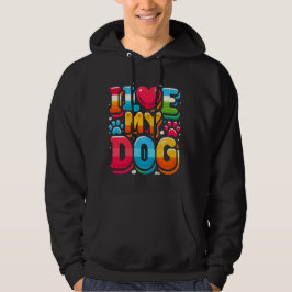 I Kärlek My Hund Hoodie