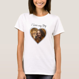 I Kärlek My Hund,Hund Personlig Heart Photo T Shirt