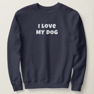 I KÄRLEK MY HUND in white - Women's Sweatshirt T Shirt