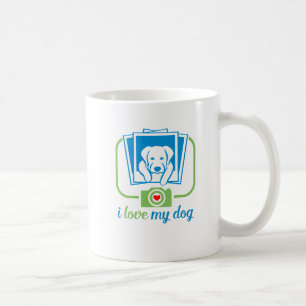 i kärlek my hund kaffemugg