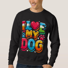 I Kärlek My Hund Lång Ärmad Tröja