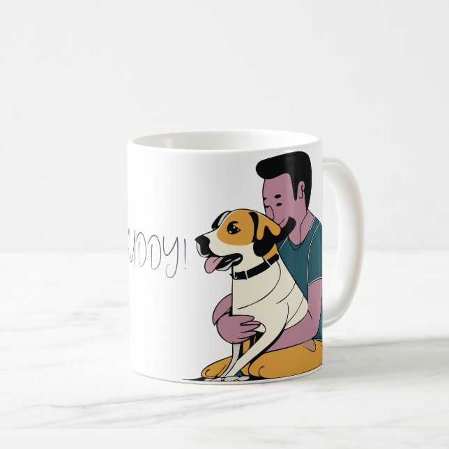 I Kärlek My Hund - Male Edition 2 Kaffemugg (Framsida höger)