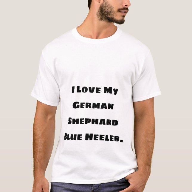 I Kärlek My Hund T Shirt (Framsida)