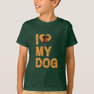 i kärlek my hund t shirt