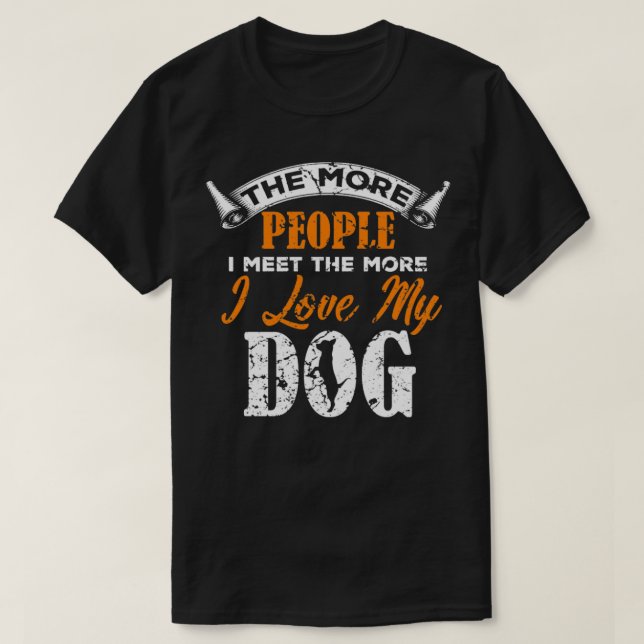 I Kärlek My Hund T Shirt (Design framsida)