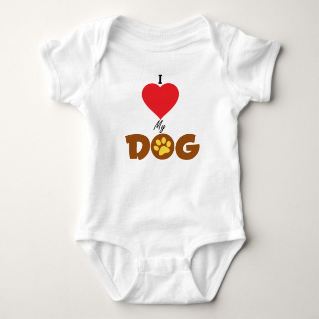 I Kärlek My Hund Tee (Framsida)