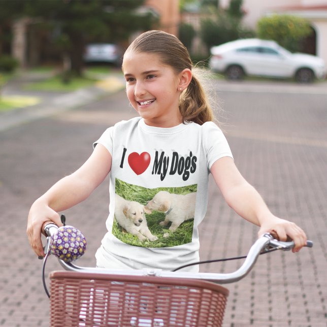 I Kärlek My Hundar-foto T Shirt (Skapare uppladdad)