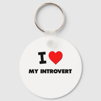 I Kärlek My Introvert Nyckelring