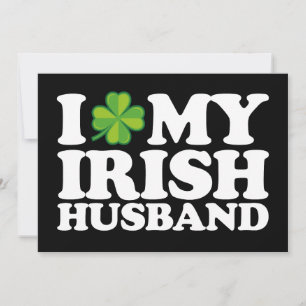 I Kärlek My Irish Make par St patrick's day Inbjudningar