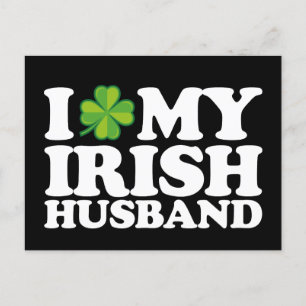 I Kärlek My Irish Make par St patrick's day Vykort