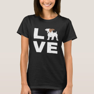 I Kärlek My Jack Russell Hund Puppy Djurälskare Gi T Shirt