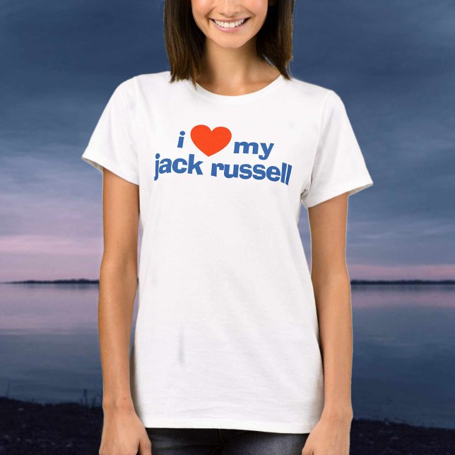 I Kärlek My Jack Russell T Shirt (Skapare uppladdad)