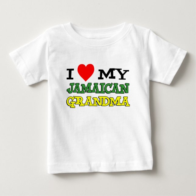 I Kärlek My Jamaican Grandma Tröja (Framsida)