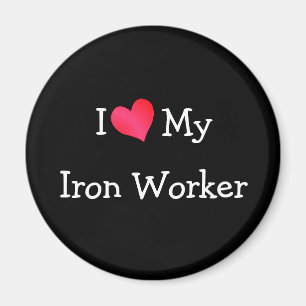I Kärlek My Järn Worker Magnet