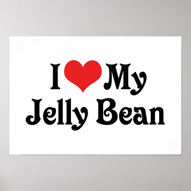 I Kärlek My Jelly Bean Poster (Framsidan)
