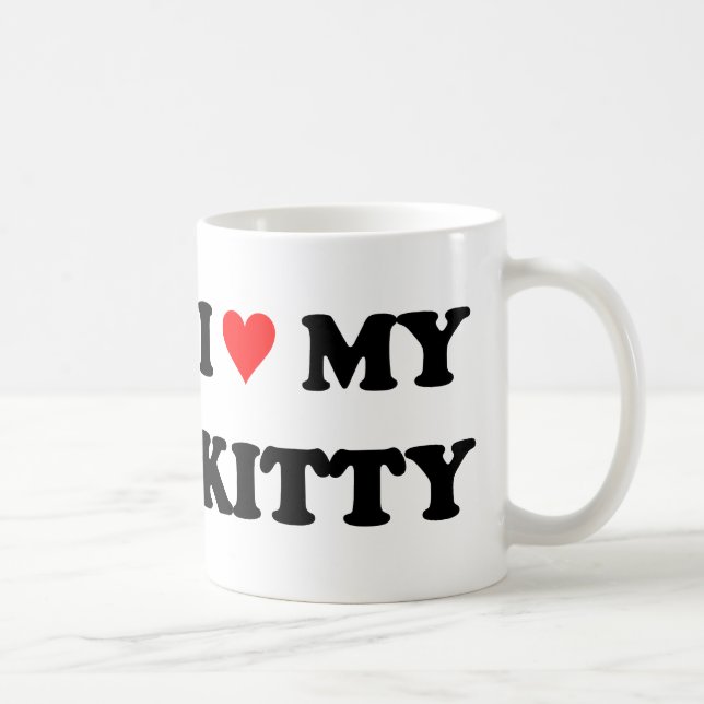 I Kärlek My Kattunge Kaffemugg (Höger)