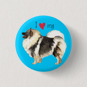 I Kärlek my Keeshond Knapp