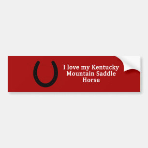 I Kärlek My Kentucky Mountain Saddle Horse Bildekal