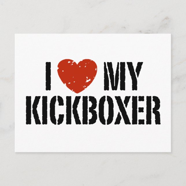 I Kärlek My Kickboxer Vykort (Framsida)