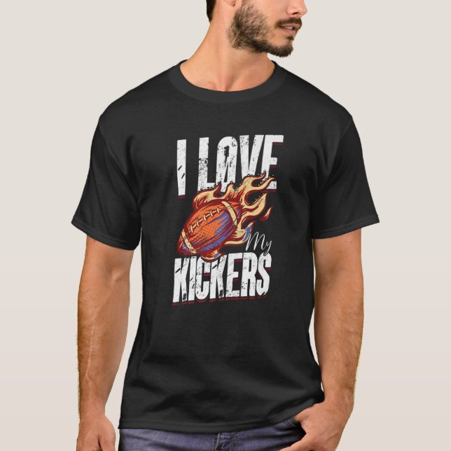 I Kärlek My Kickers Fantasy Football T Shirt (Framsida)