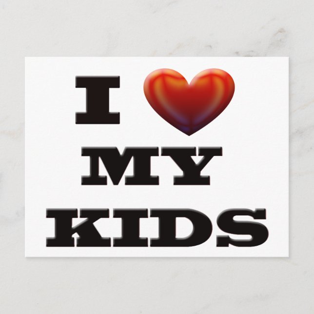 I KÄRLEK MY KIDS VYKORT (Framsida)