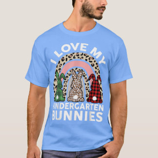I Kärlek My Kindergarten Bunnies Women Teacher Öst T Shirt