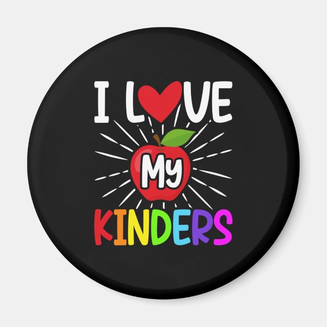 I Kärlek My Kinders Back to school Magnet (Framsidan)