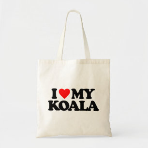 I KÄRLEK MY KOALA TYGKASSE