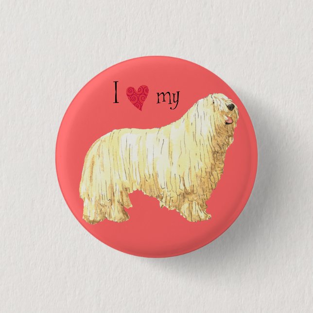 I Kärlek my Komondor Knapp (Framsida)