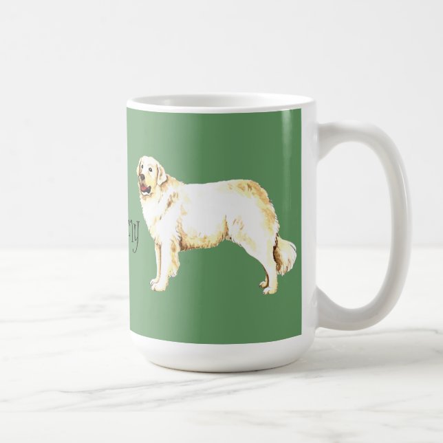 I Kärlek my Kuvasz Kaffemugg (Höger)
