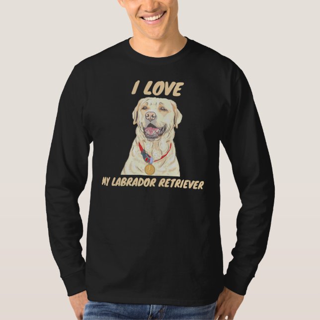 I Kärlek My Labour Retriever 214 T Shirt (Framsida)