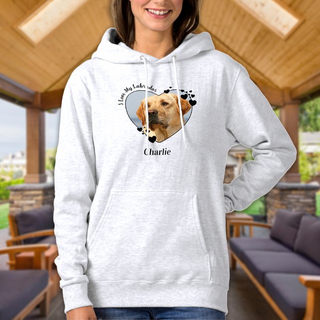 I Kärlek My Labrador Hund personalize Heart Pet Ph T Shirt (Skapare uppladdad)