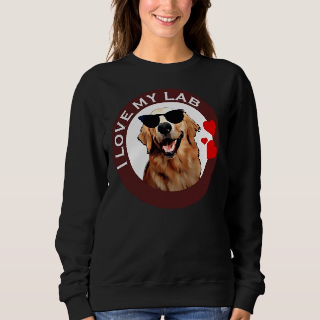 I Kärlek My Labrador Retriever Brown T Shirt (Framsida)