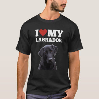 I Kärlek My Labrador Retriever Hundägare Cute Hund T Shirt