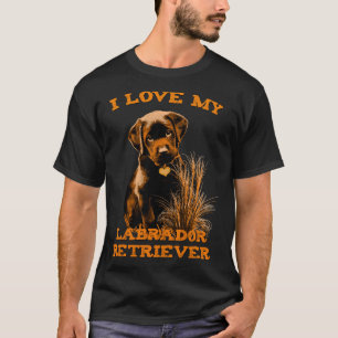 I Kärlek My Labrador Retriever T Shirt