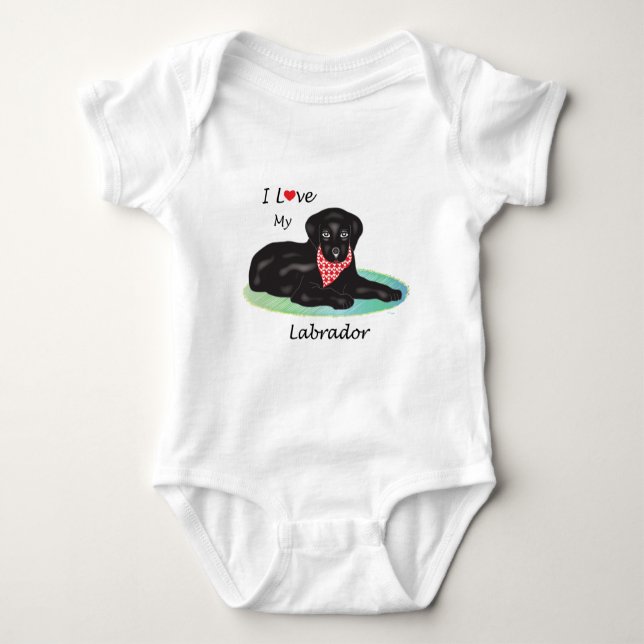 I kärlek my Labrador T Shirt (Framsida)