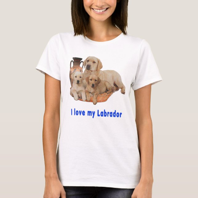 I kärlek My Labrador T Shirt (Framsida)