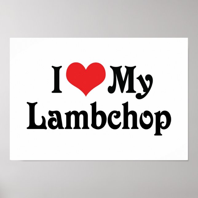 I Kärlek My Lambchop Poster (Framsidan)