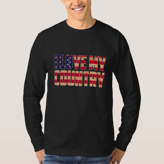 I Kärlek My Land T Shirt (Framsida)