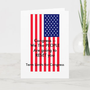 I Kärlek MY Land Term Limits for Congress Kort