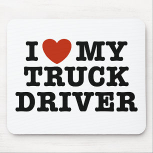 I Kärlek My Lastbil Driver Musmatta