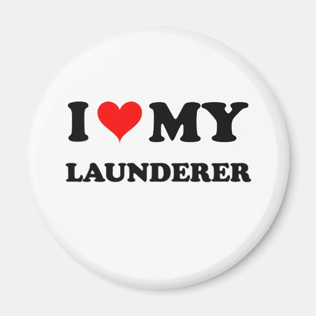 I Kärlek My Launderer Magnet (Framsidan)