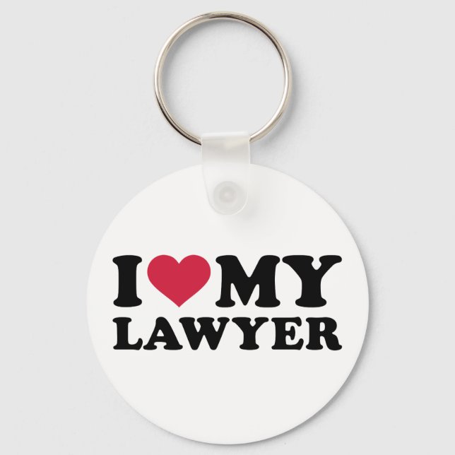 I kärlek my Lawyer Nyckelring (Framsida)