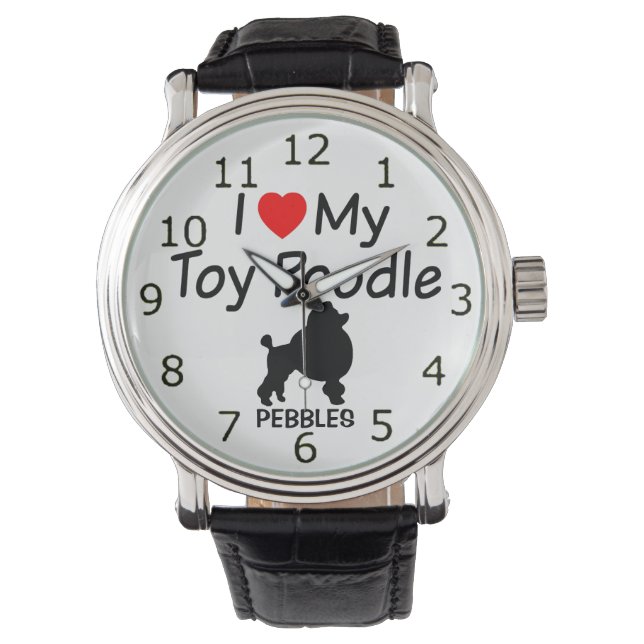 I Kärlek My Leksak Pudel Hund Watch Armbandsur (Framsida)