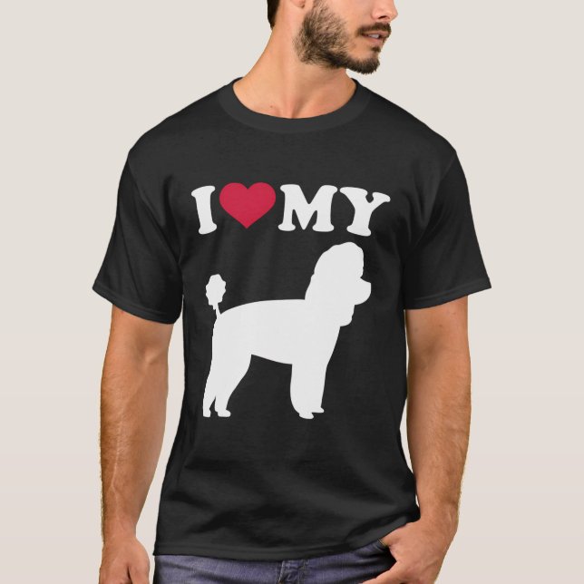I Kärlek My Leksak Pudel T Shirt (Framsida)