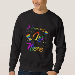 I Kärlek My Les Niece Proud Moster farbror Gay Les Lång Ärmad Tröja