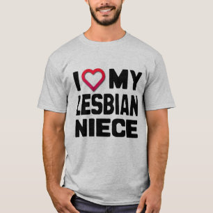 I KÄRLEK MY LESBISK NIECE - T-SHIRT