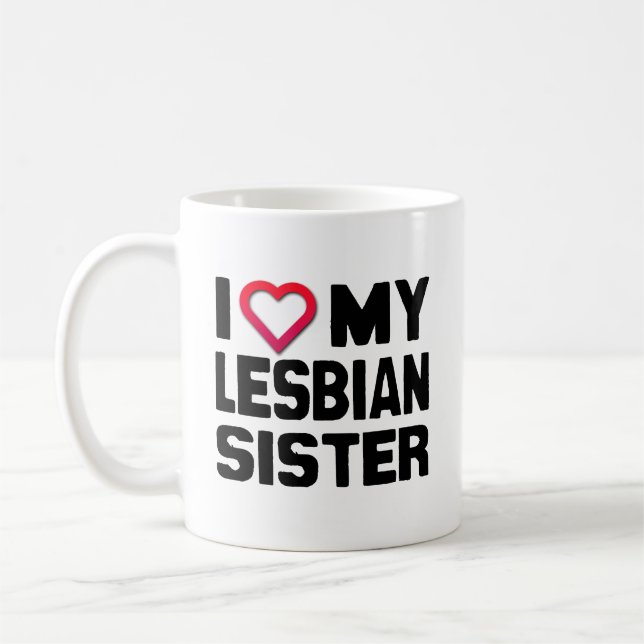 I KÄRLEK MY LESBISK SISTER -.png Kaffemugg (Vänster)